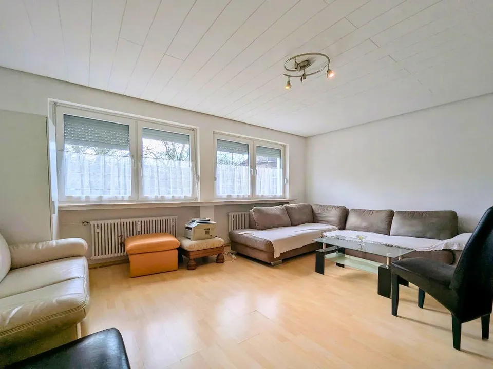 Helles Wohnzimmer einer Eigentumswohnung in Herten-Westerholt